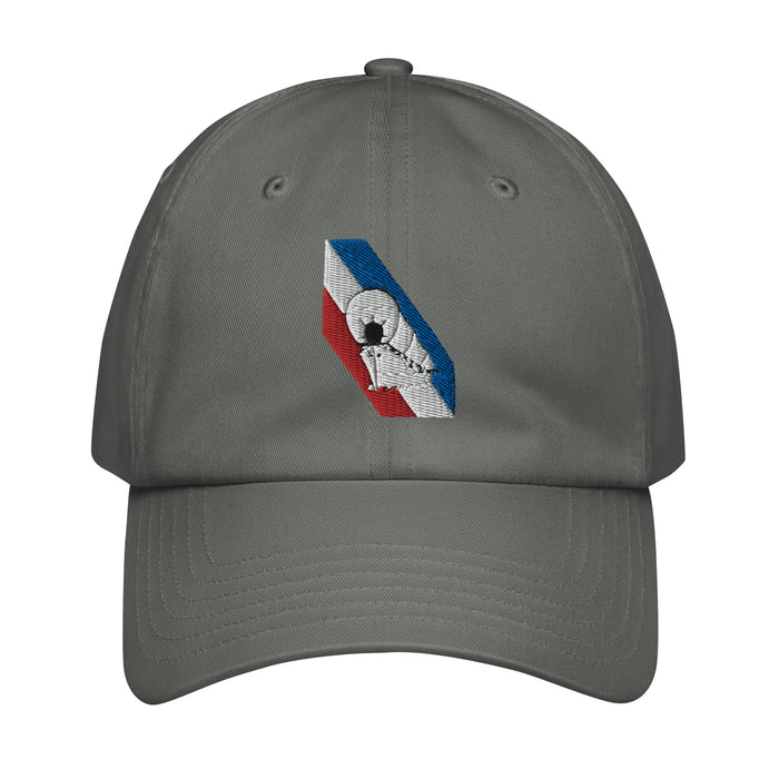 USS Langley (CV-1) Embroidered Under Armour® Dad Hat Tactically Acquired Grey  