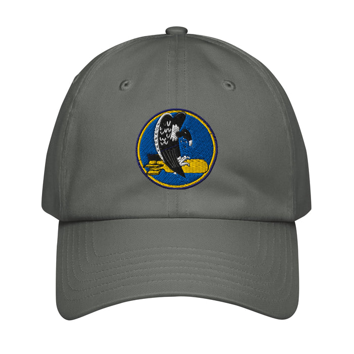 455th Bomb Group Embroidered Under Armour® Dad Hat Tactically Acquired Grey