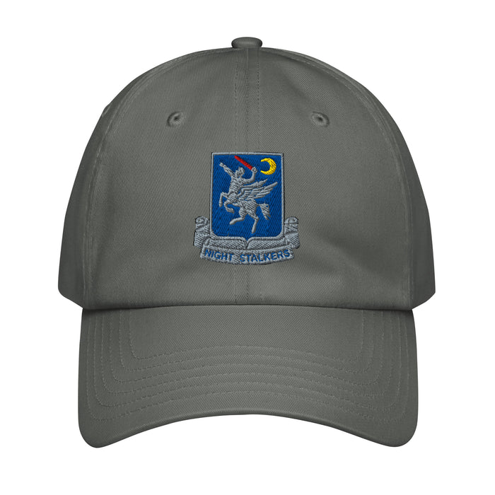 160th SOAR Embroidered Under Armour® Dad Hat Tactically Acquired Grey