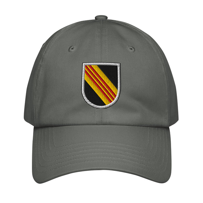 5th SFG (A) Beret Flash Embroidered Under Armour® Dad Hat Tactically Acquired Grey