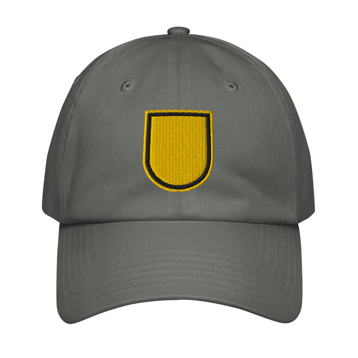 1st SFG (A) Beret Flash Embroidered Under Armour® Dad Hat Tactically Acquired Grey