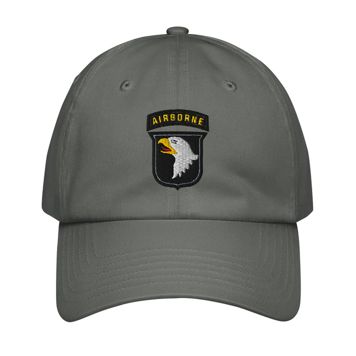 101st Airborne Division Embroidered Under Armour® Dad Hat Tactically Acquired Grey