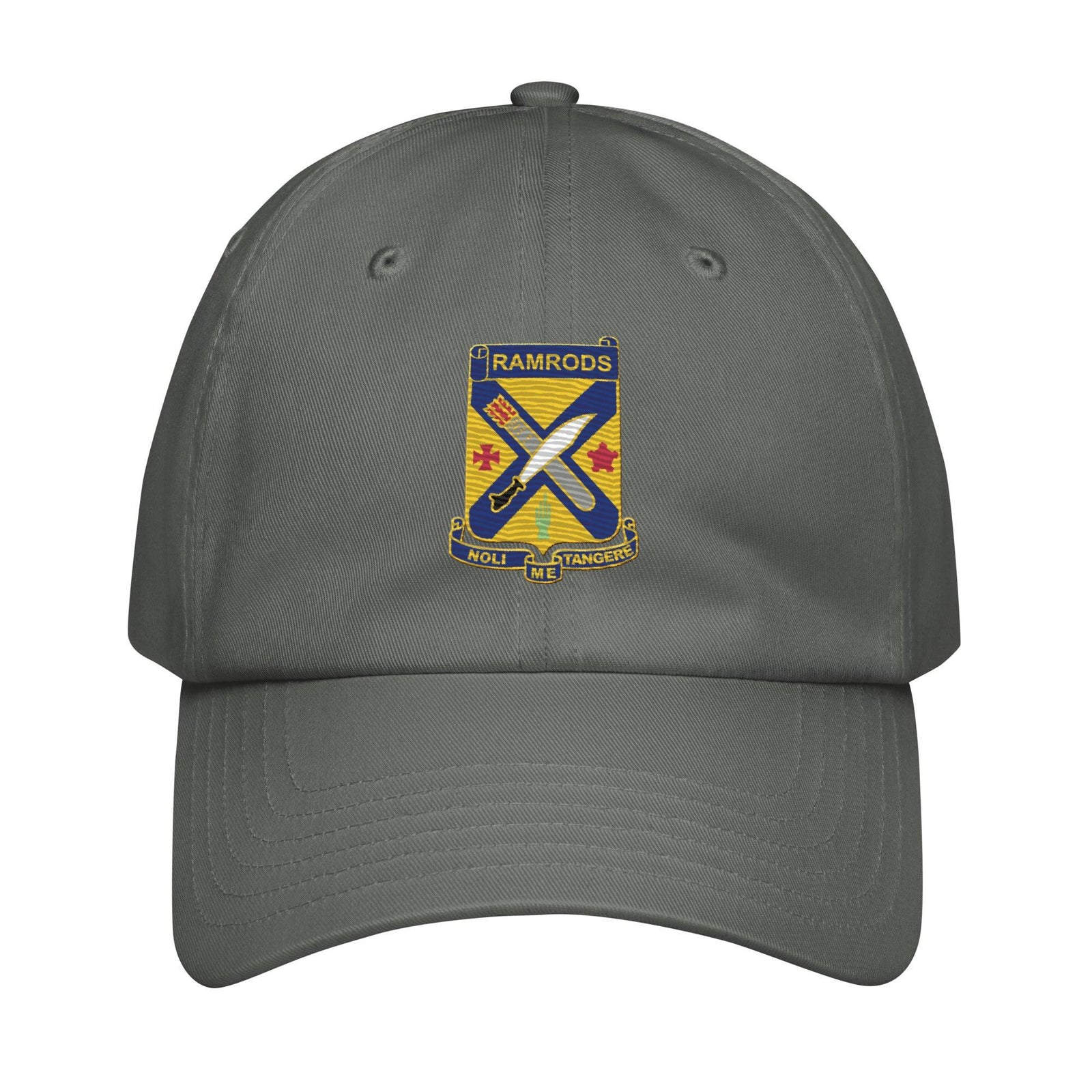 2-2 Infantry "Ramrods" Embroidered Under Armour® Dad Hat Tactically Acquired Grey
