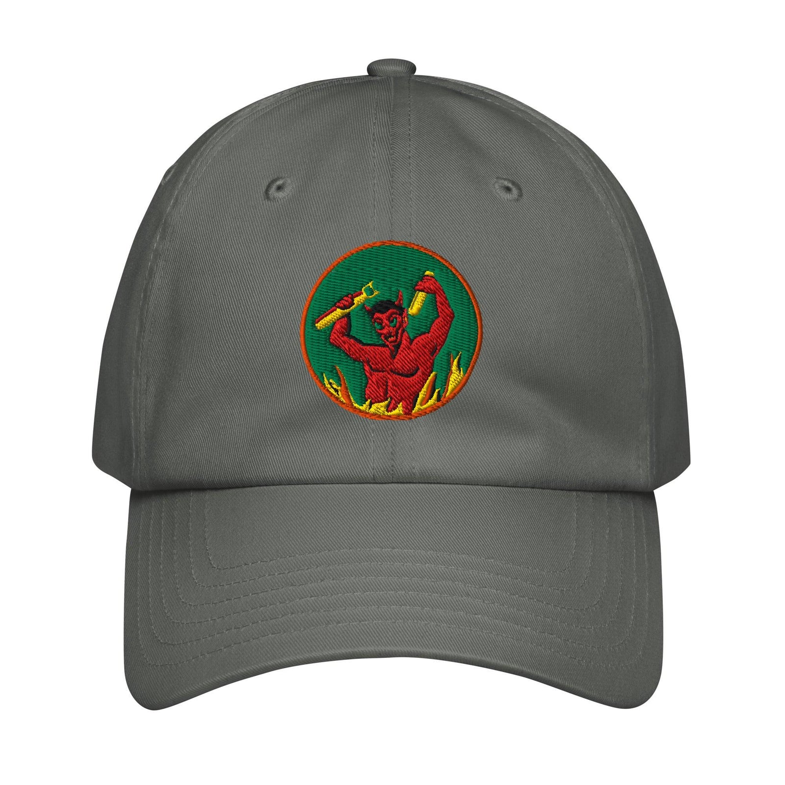 555th Bomb Squadron Embroidered Under Armour® Dad Hat Tactically Acquired Grey