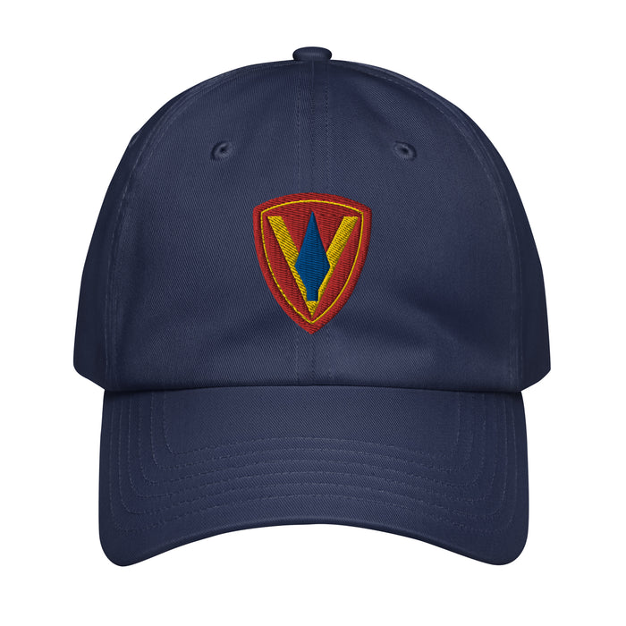 5th Marine Division Embroidered Under Armour® Dad Hat Tactically Acquired Navy  