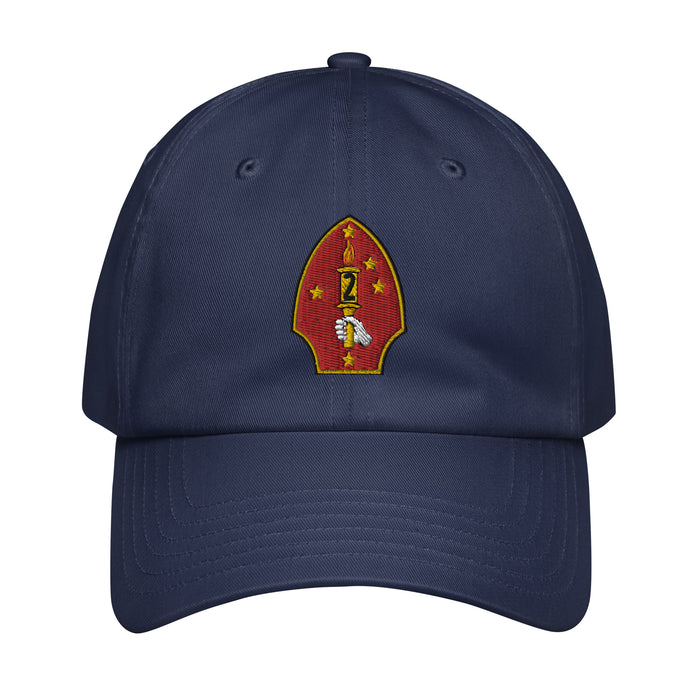 2nd Marine Division Embroidered Under Armour® Dad Hat Tactically Acquired Navy  