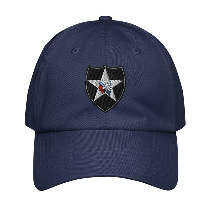 2nd Infantry Division Embroidered Under Armour® Dad Hat Tactically Acquired Navy  