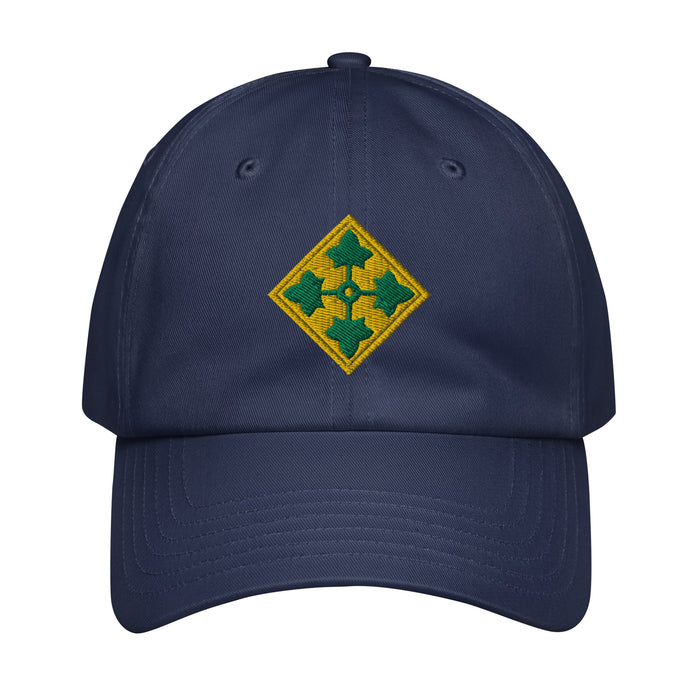 4th Infantry Division Embroidered Under Armour® Dad Hat Tactically Acquired Navy  
