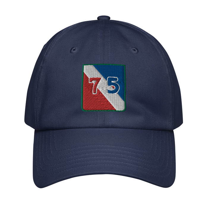 75th Infantry Division Embroidered Under Armour® Dad Hat Tactically Acquired Navy  