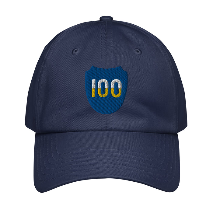 100th Infantry Division Embroidered Under Armour® Dad Hat Tactically Acquired Navy  