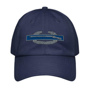 U.S. Army CIB Embroidered Under Armour® Dad Hat Tactically Acquired Navy  