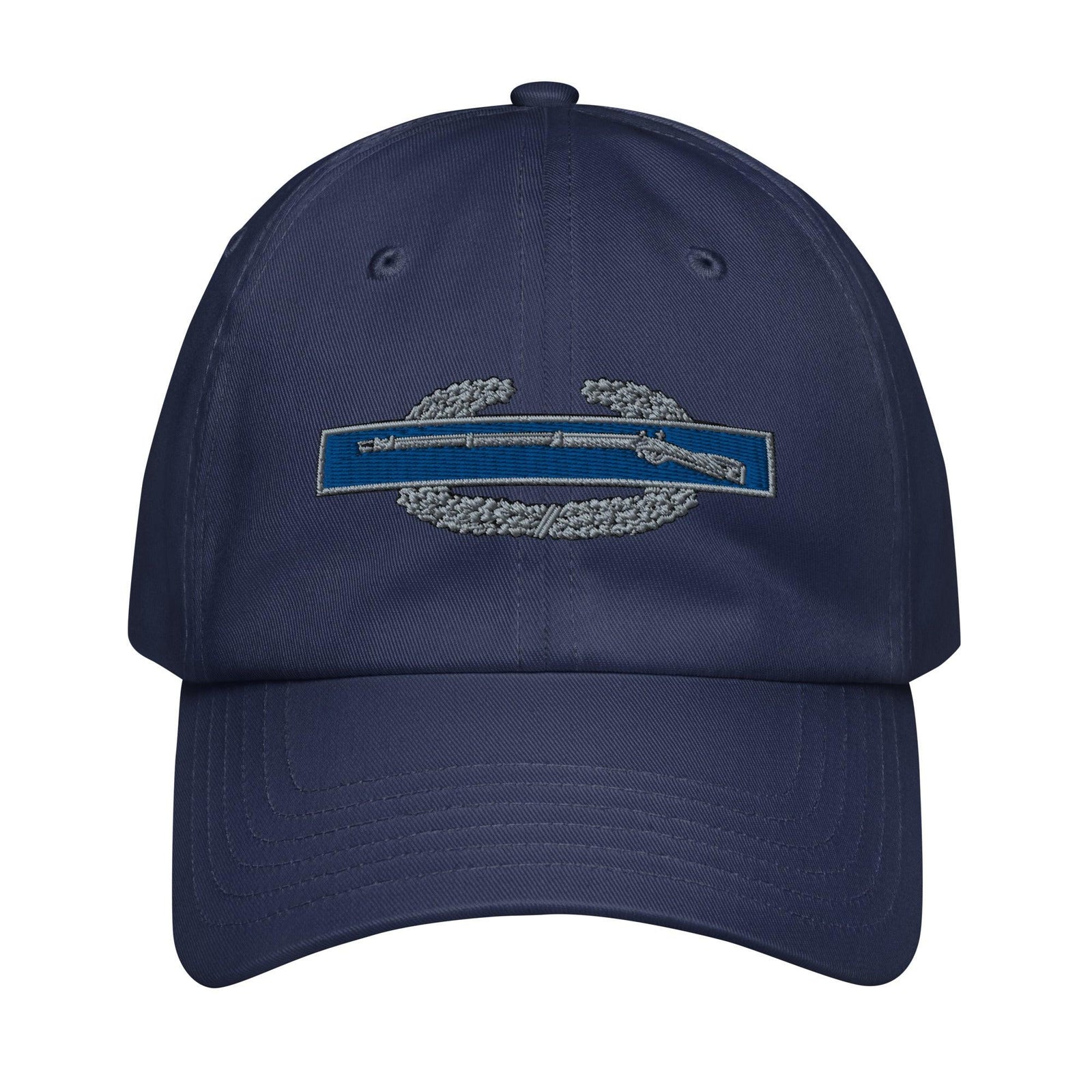 U.S. Army CIB Embroidered Under Armour® Dad Hat Tactically Acquired Navy  