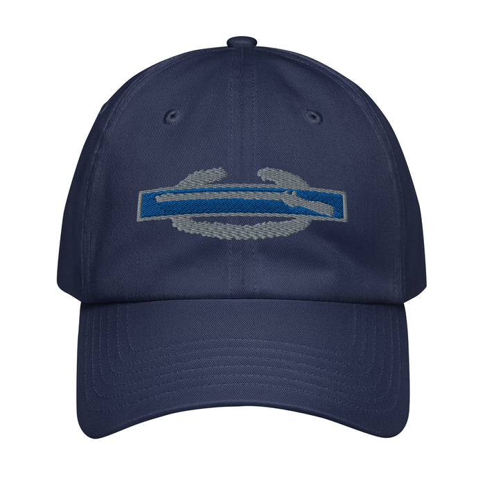 U.S. Army CIB Special Forces Insignia Embroidered Under Armour® Dad Hat Tactically Acquired Navy  