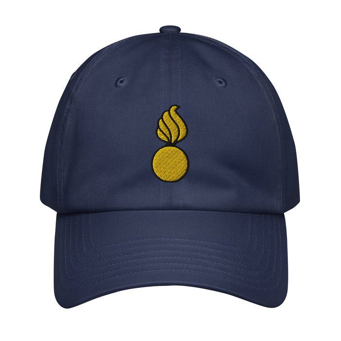 U.S. Army Ordnance Corps Embroidered Under Armour® Dad Hat Tactically Acquired Navy  