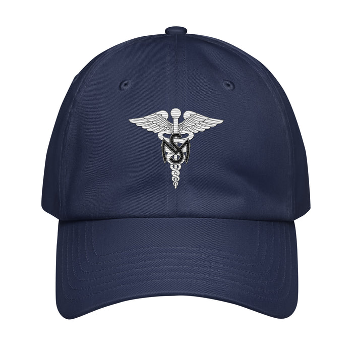 U.S. Army Medical Service Corps Embroidered Under Armour® Dad Hat Tactically Acquired Navy  