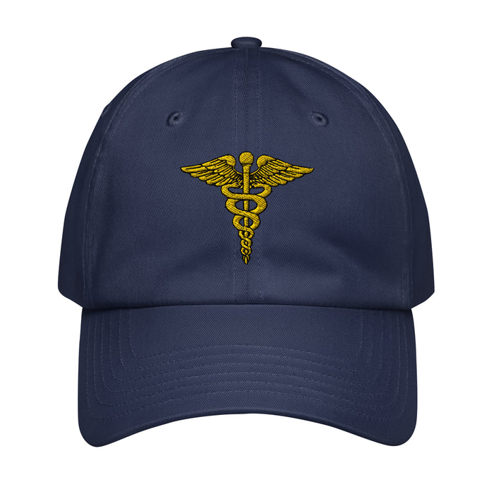 U.S. Army Medical Corps Embroidered Under Armour® Dad Hat Tactically Acquired Navy  