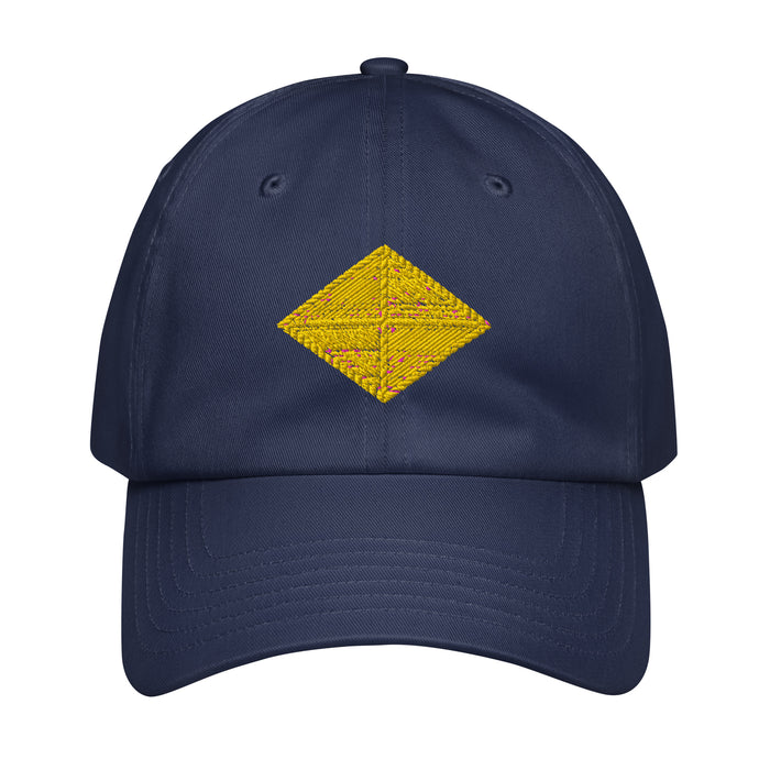 U.S. Army Finance Corps Embroidered Under Armour® Dad Hat Tactically Acquired Navy  