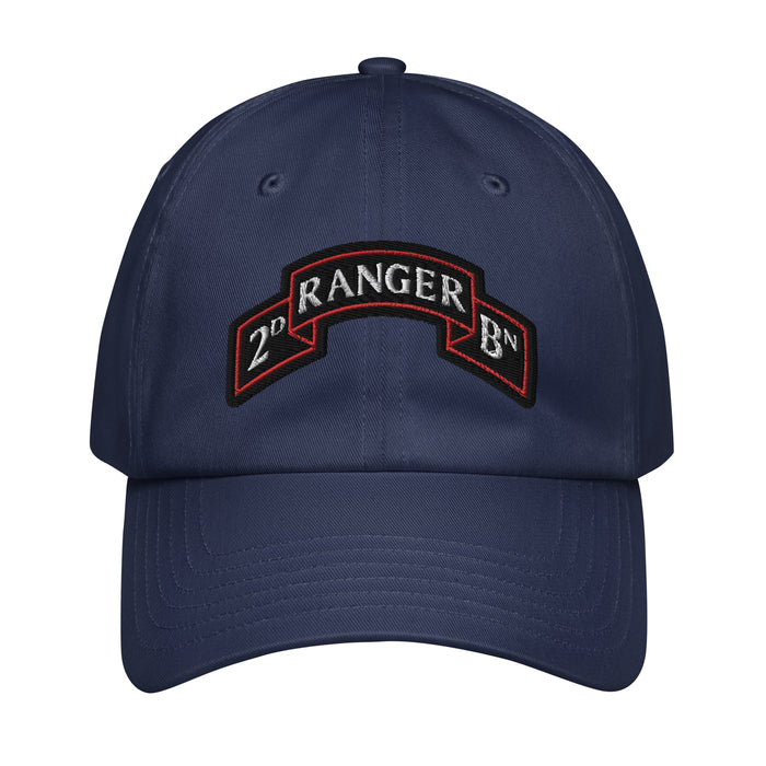 2d Ranger Battalion Tab Embroidered Under Armour® Dad Hat Tactically Acquired Navy  
