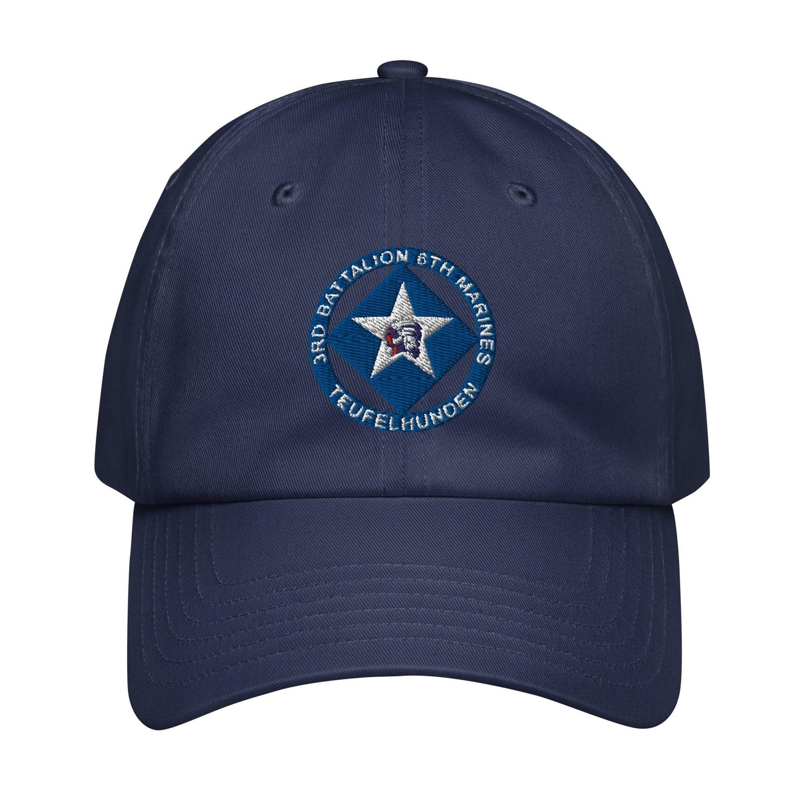 3rd Bn 6th Marines (3/6 Marines) Embroidered Under Armour® Dad Hat Tactically Acquired Navy  