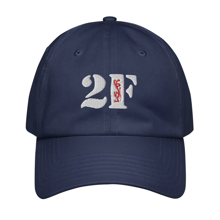 2-508 PIR Embroidered Under Armour® Dad Hat Tactically Acquired Navy  