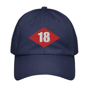 NMCB-18 Beep Embroidered Under Armour® Dad Hat Tactically Acquired Navy  