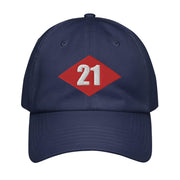 NMCB-21 Beep Embroidered Under Armour® Dad Hat Tactically Acquired Navy  