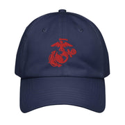 USMC Red EGA Embroidered Under Armour® Dad Hat Tactically Acquired Navy  