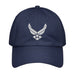 USAF White Emblem Embroidered Under Armour® Dad Hat Tactically Acquired Navy  