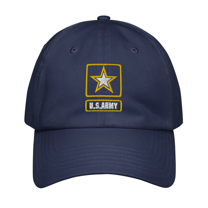 U.S. Army Embroidered Under Armour® Dad Hat Tactically Acquired Navy  