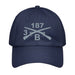 B CO. 3-187 INF RGT Embroidered Under Armour® Dad Hat Tactically Acquired Navy