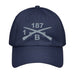 B Co. 1-187 Infantry Embroidered Under Armour® Dad Hat Tactically Acquired Navy