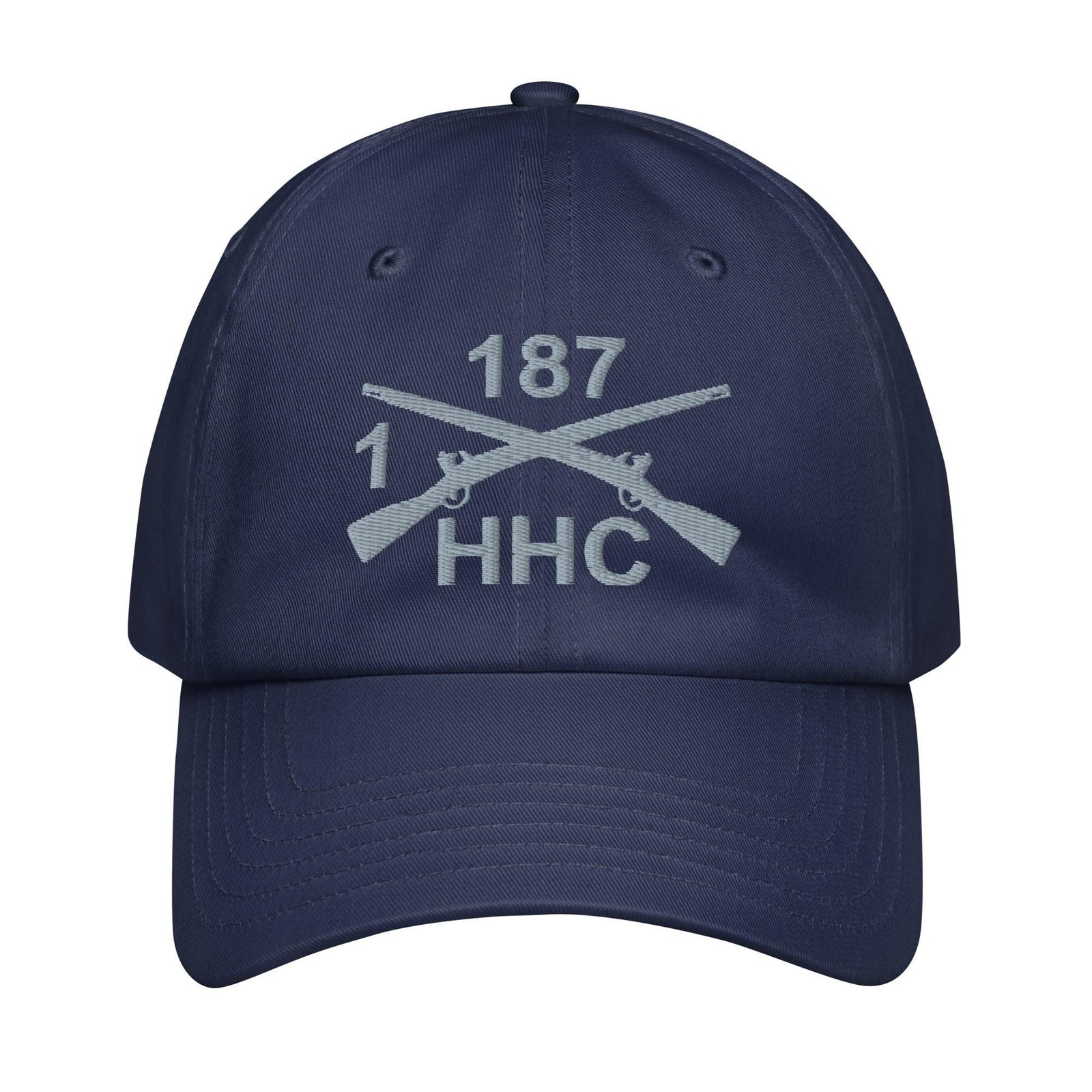HHC 1-187 Infantry Embroidered Under Armour® Dad Hat Tactically Acquired Navy