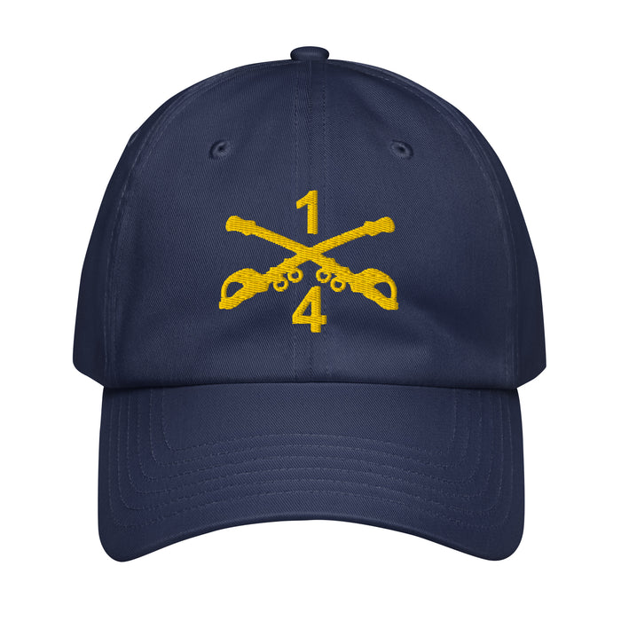 4-1 CAV Embroidered Under Armour® Dad Hat Tactically Acquired Navy