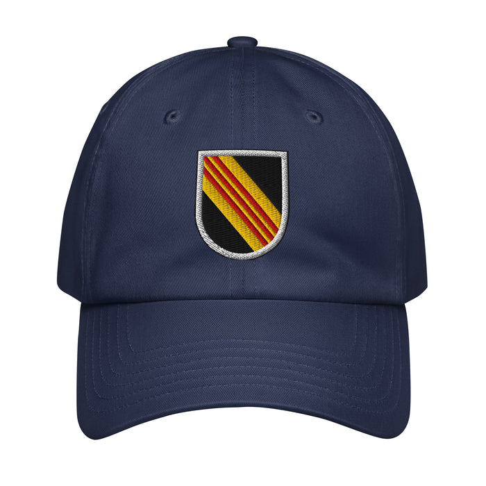 5th SFG (A) Beret Flash Embroidered Under Armour® Dad Hat Tactically Acquired Navy