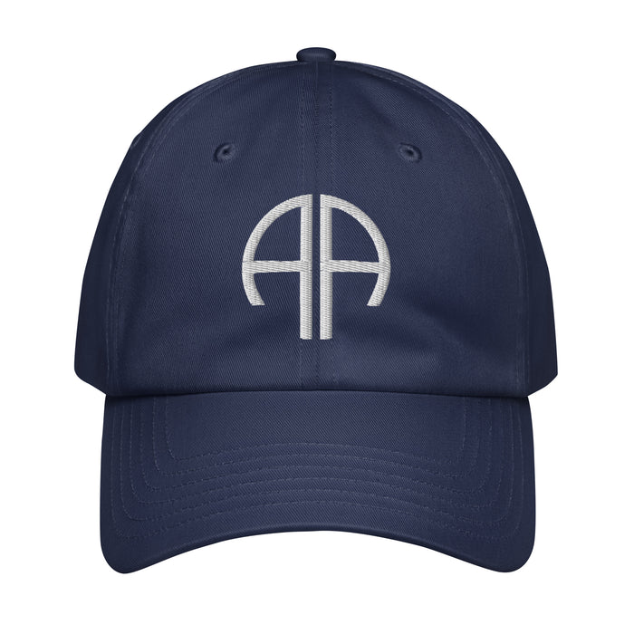 82nd Airborne Div Embroidered Under Armour® Dad Hat Tactically Acquired Navy