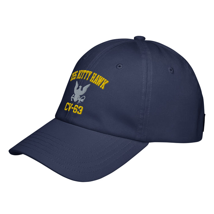 USS Kitty Hawk (CV-63) Embroidered Under Armour® Dad Hat Tactically Acquired   