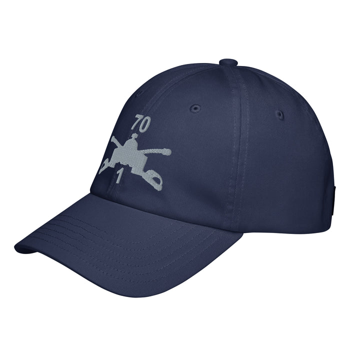 1-70 Armor Regiment (1-70 AR) Embroidered Under Armour® Dad Hat Tactically Acquired   