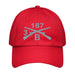 B CO. 3-187 INF RGT Embroidered Under Armour® Dad Hat Tactically Acquired Red