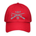 B Co. 1-187 Infantry Embroidered Under Armour® Dad Hat Tactically Acquired Red