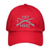 HHC 1-187 Infantry Embroidered Under Armour® Dad Hat Tactically Acquired Red