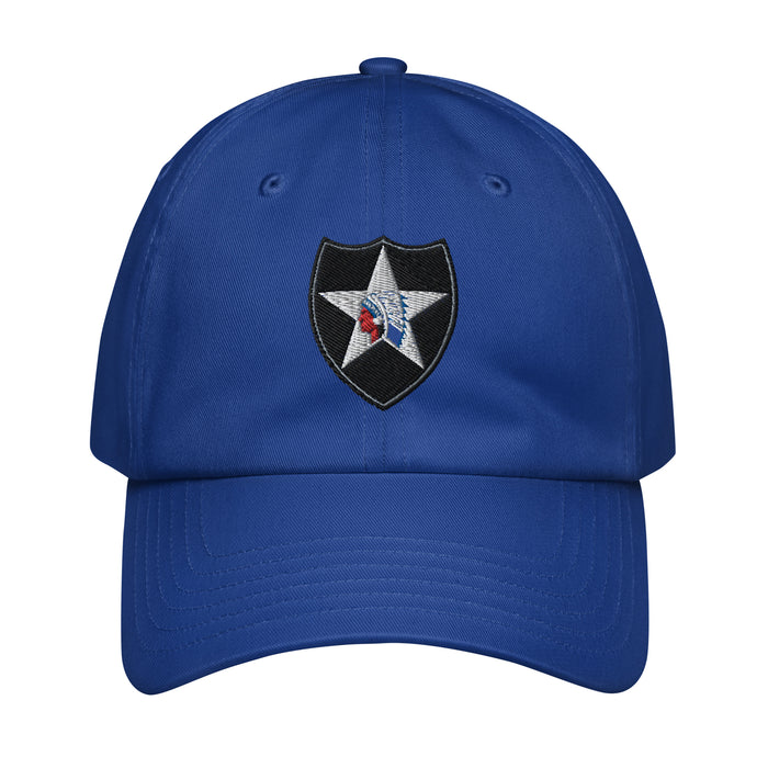2nd Infantry Division Embroidered Under Armour® Dad Hat Tactically Acquired Royal Blue  