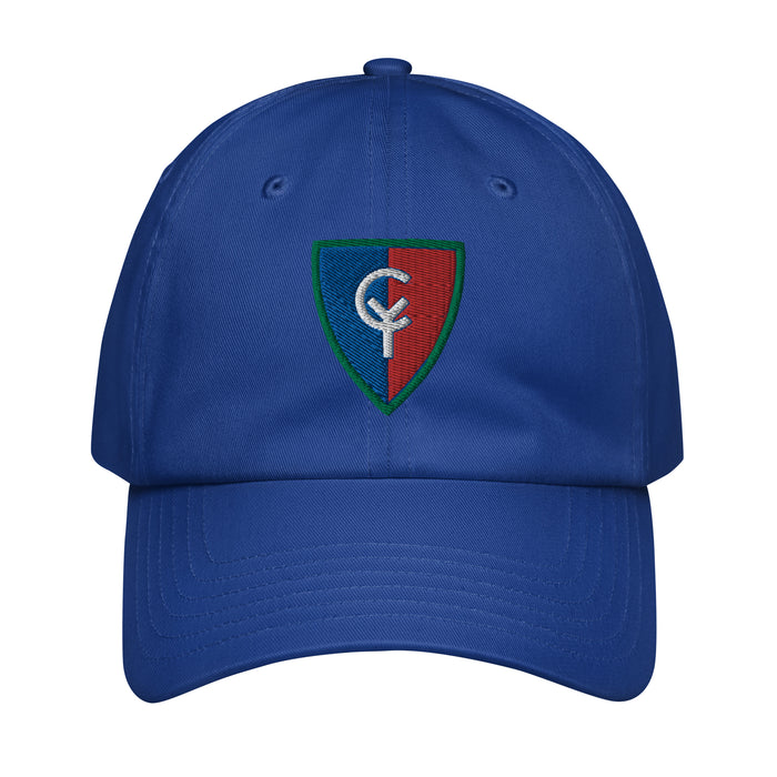 38th Infantry Division Embroidered Under Armour® Dad Hat Tactically Acquired Royal Blue  