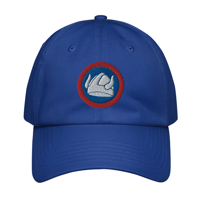 47th Infantry Division Embroidered Under Armour® Dad Hat Tactically Acquired Royal Blue  