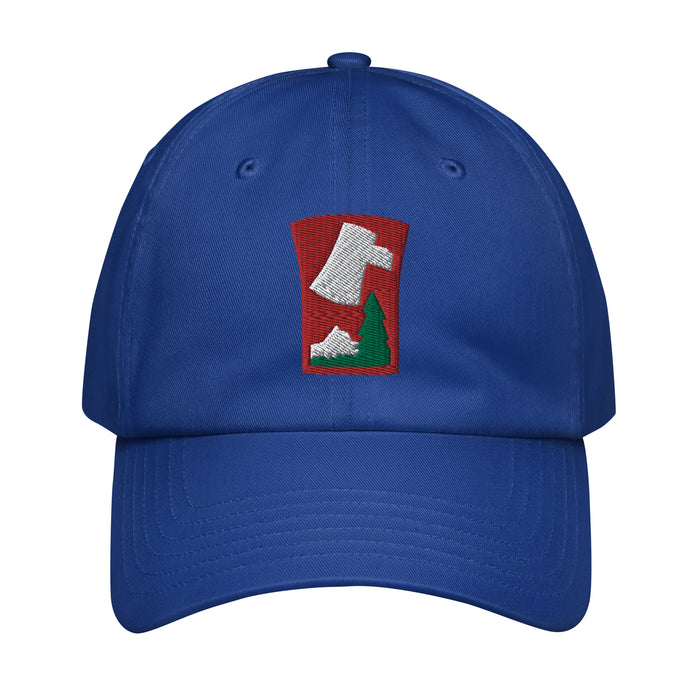 70th Infantry Division Embroidered Under Armour® Dad Hat Tactically Acquired Royal Blue  