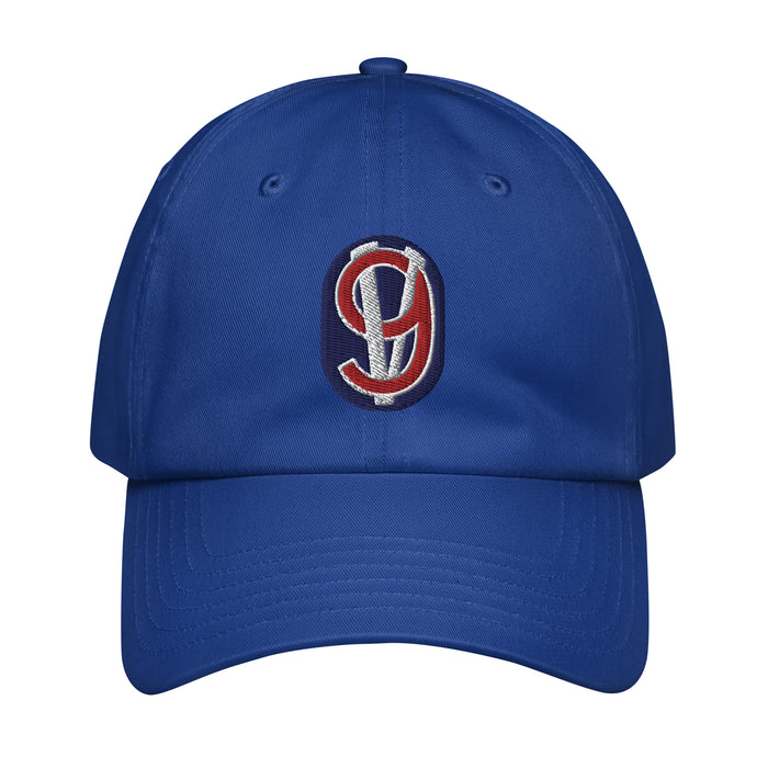 95th Infantry Division Embroidered Under Armour® Dad Hat Tactically Acquired Royal Blue  