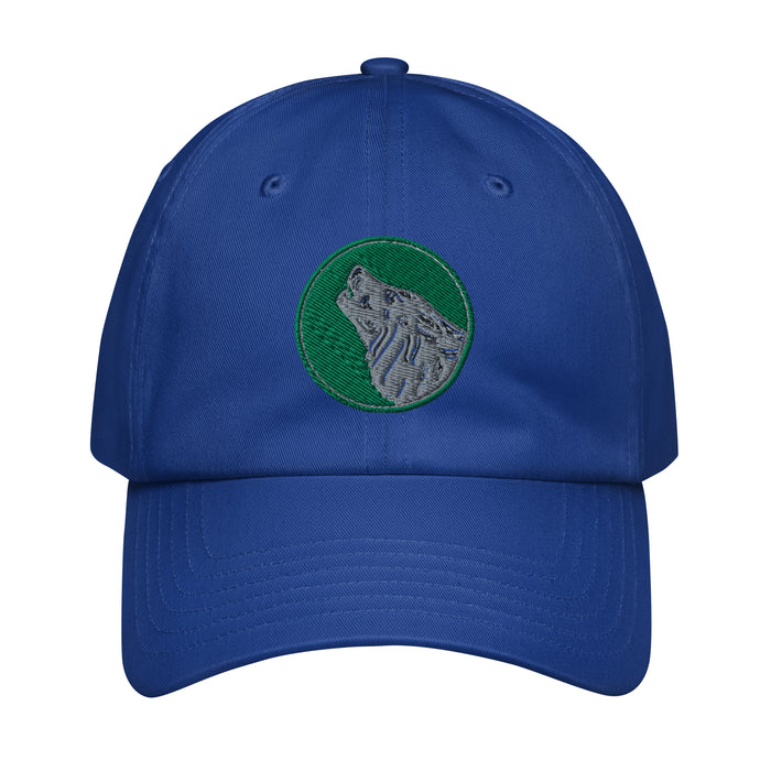 104th Infantry Division Embroidered Under Armour® Dad Hat Tactically Acquired Royal Blue  