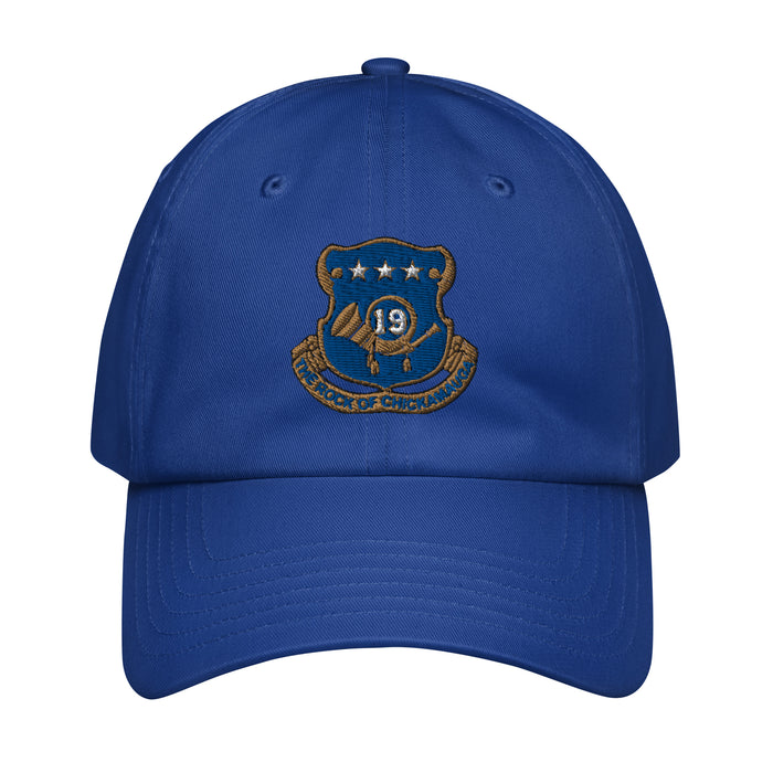 19th Infantry Regiment Embroidered Under Armour® Dad Hat Tactically Acquired Royal Blue  