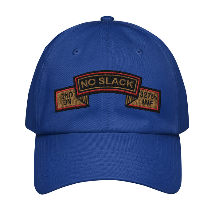 2-327 Infantry Regiment 'No Slack' Embroidered Under Armour® Dad Hat Tactically Acquired Royal Blue  