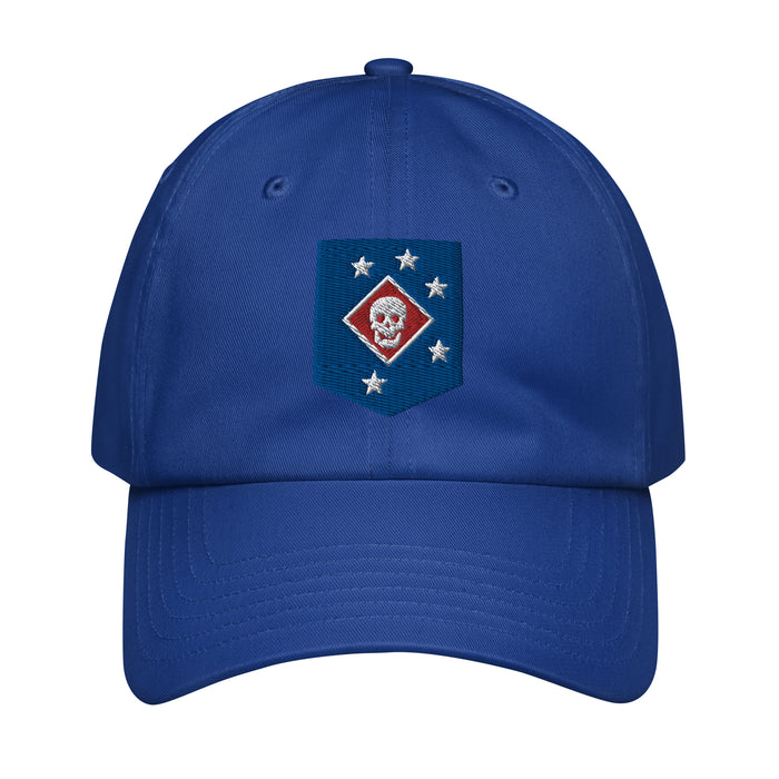 Marine Raiders Embroidered Under Armour® Dad Hat Tactically Acquired Royal Blue  