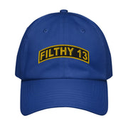 Filthy 13 WW2 Legacy Embroidered Under Armour® Dad Hat Tactically Acquired Royal Blue  